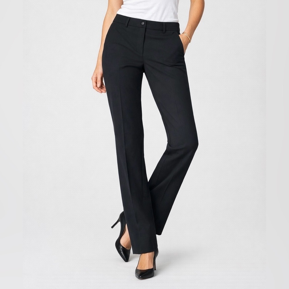 J. Crew Black Straight-Leg Dress Trousers